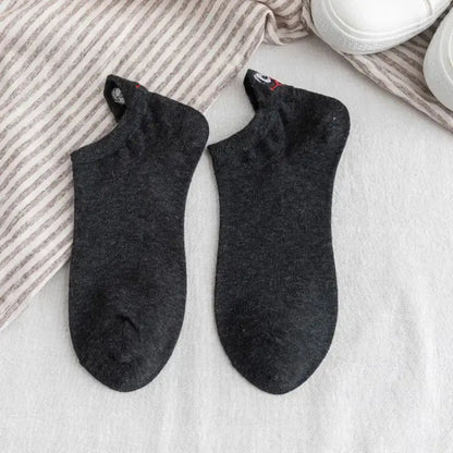 【No】Casual Funny Ankle Socks for Women - Fashion Novelty Design with Cute Embroidery Expressions – Bold & Fun Statement Socks Sockology
