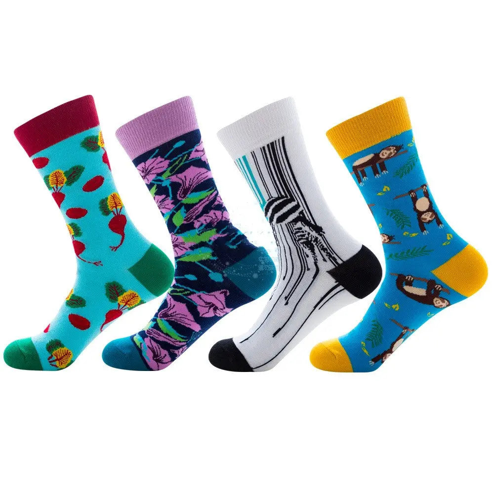 Medium sock personality female socks – Bold & Fun Statement Socks Cerise Max