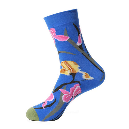 Renaissance Men And Women Mid-calf Spring And Autumn Cotton Sock – Bold & Fun Statement Socks Cerise Max