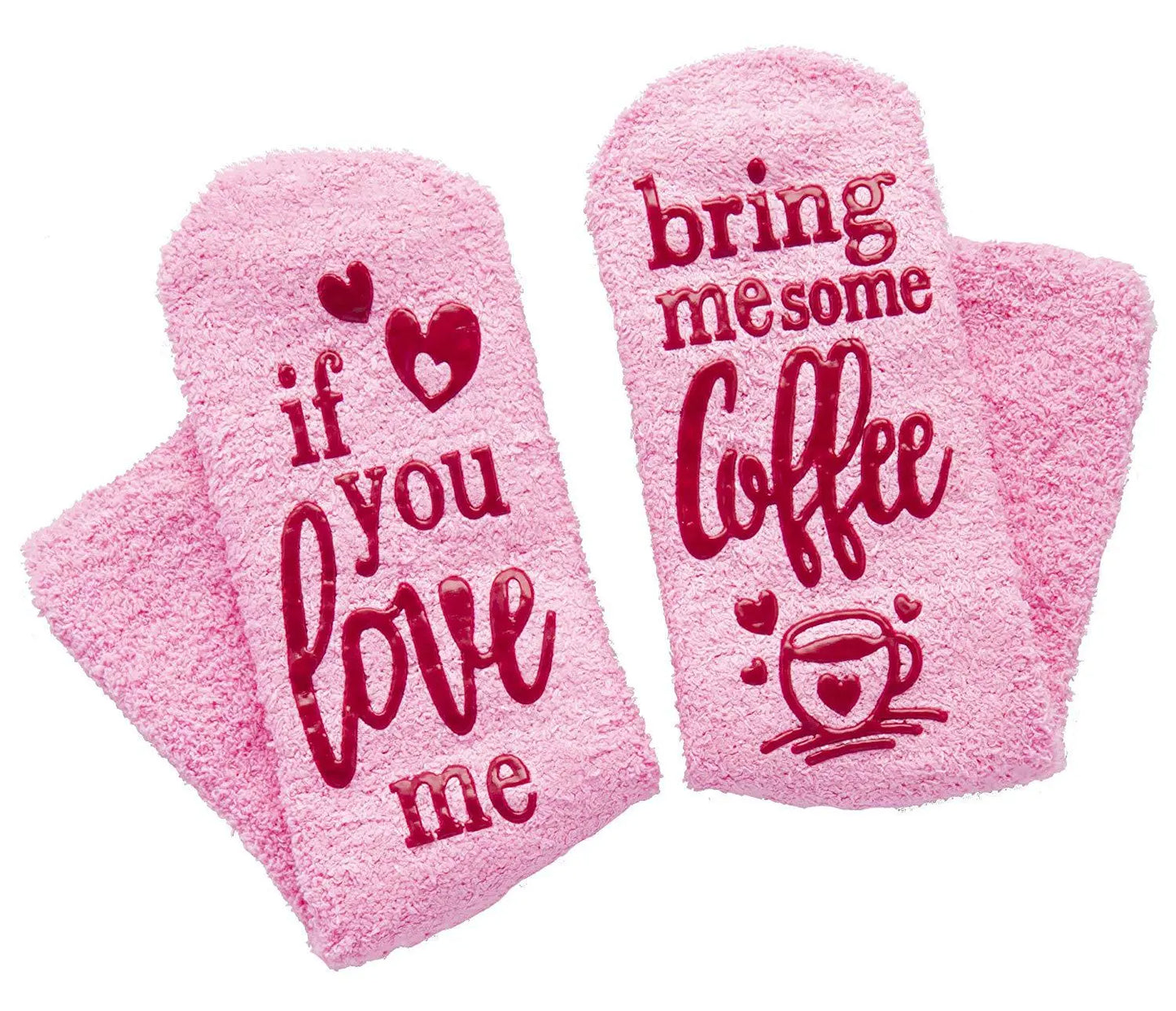 If You Love Me Bing Me Chocolate Coffee Wine Dispensing Cake Socks Terry Sock – Romantic Socks for Couples & Special Moments Cerise Max