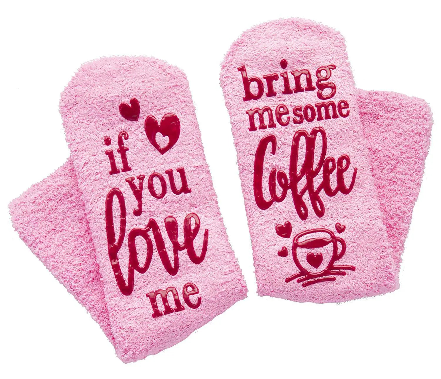 If You Love Me Bing Me Chocolate Coffee Wine Dispensing Cake Socks Terry Sock – Romantic Socks for Couples & Special Moments Cerise Max