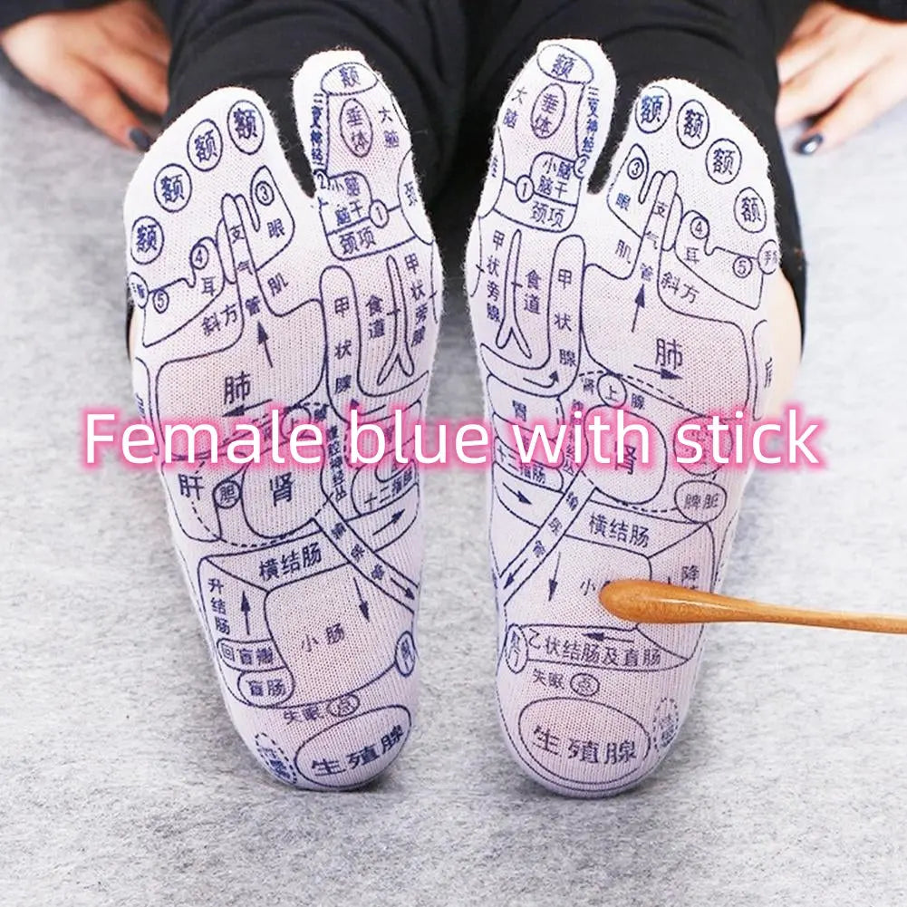 Massage Relieve Tired Feet Socks Acupressure Foot Massager Reflexology Socks Foot Point Sock Foot Point Tool Physiotherapy Sock – Medical Grade Compression Socks for Support Cerise Max