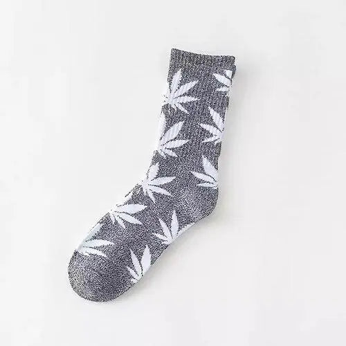Hemp Leaf Socks – Everyday Comfortable Casual Socks Olive Asteria