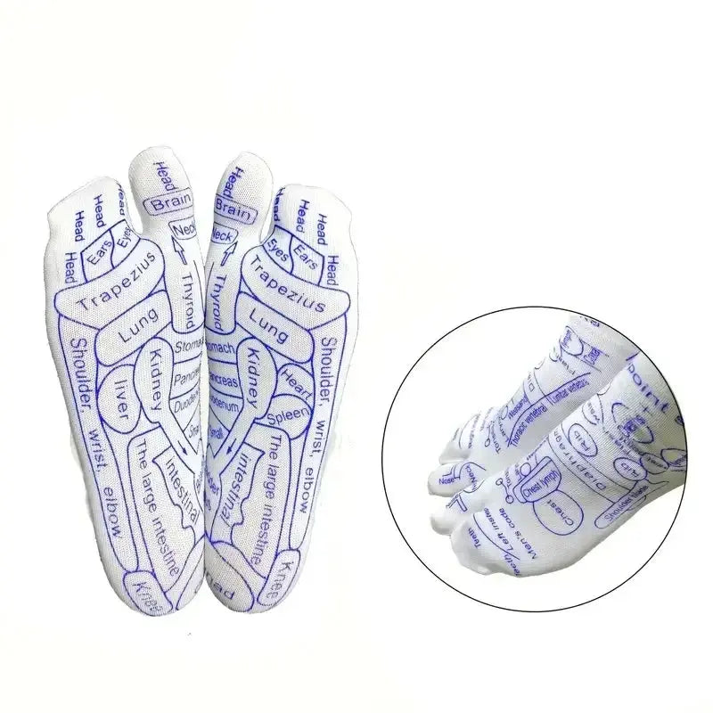 Massage Relieve Tired Feet Socks Acupressure Foot Massager Reflexology Socks Foot Point Sock Foot Point Tool Physiotherapy Sock – Medical Grade Compression Socks for Support Cerise Max