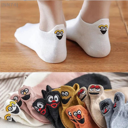 【No】Casual Funny Ankle Socks for Women - Fashion Novelty Design with Cute Embroidery Expressions – Bold & Fun Statement Socks Sockology