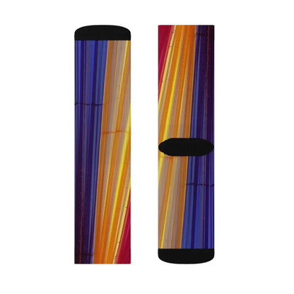 Colorful Striped Fun Novelty Socks Pink – Premium Dress Socks for Office & Formal Wear Yellow Pandora