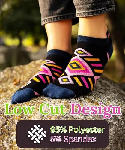 Colorful Dog No Show Socks - 20 Pairs – Romantic Socks for Couples & Special Moments Maroon Menoetius