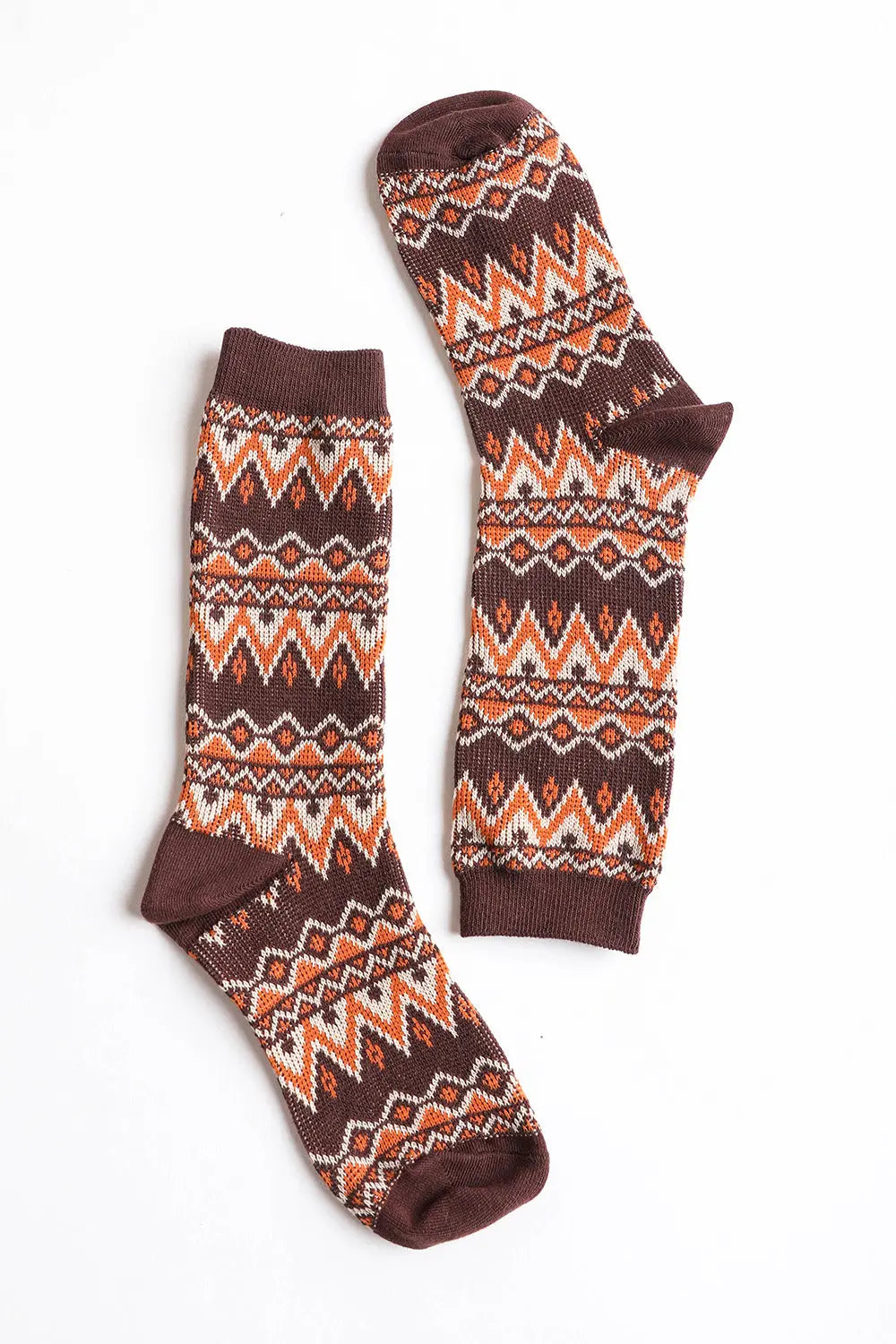 Cozy Tribal Pattern Socks – Bold & Fun Statement Socks Periwinkle Aether