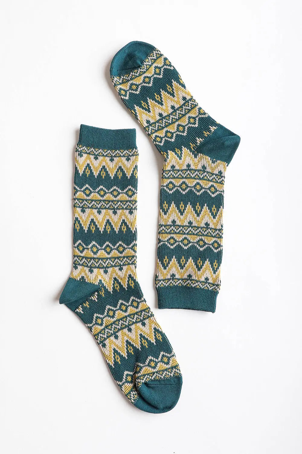 Cozy Tribal Pattern Socks – Bold & Fun Statement Socks Periwinkle Aether