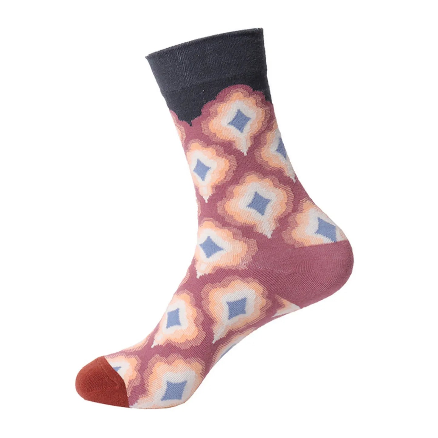 Renaissance Men And Women Mid-calf Spring And Autumn Cotton Sock – Bold & Fun Statement Socks Cerise Max