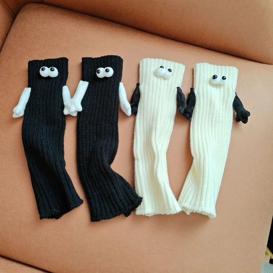 Couple Magnetic Handle Cute Pull Foot Foot Sock – Romantic Socks for Couples & Special Moments Cerise Max