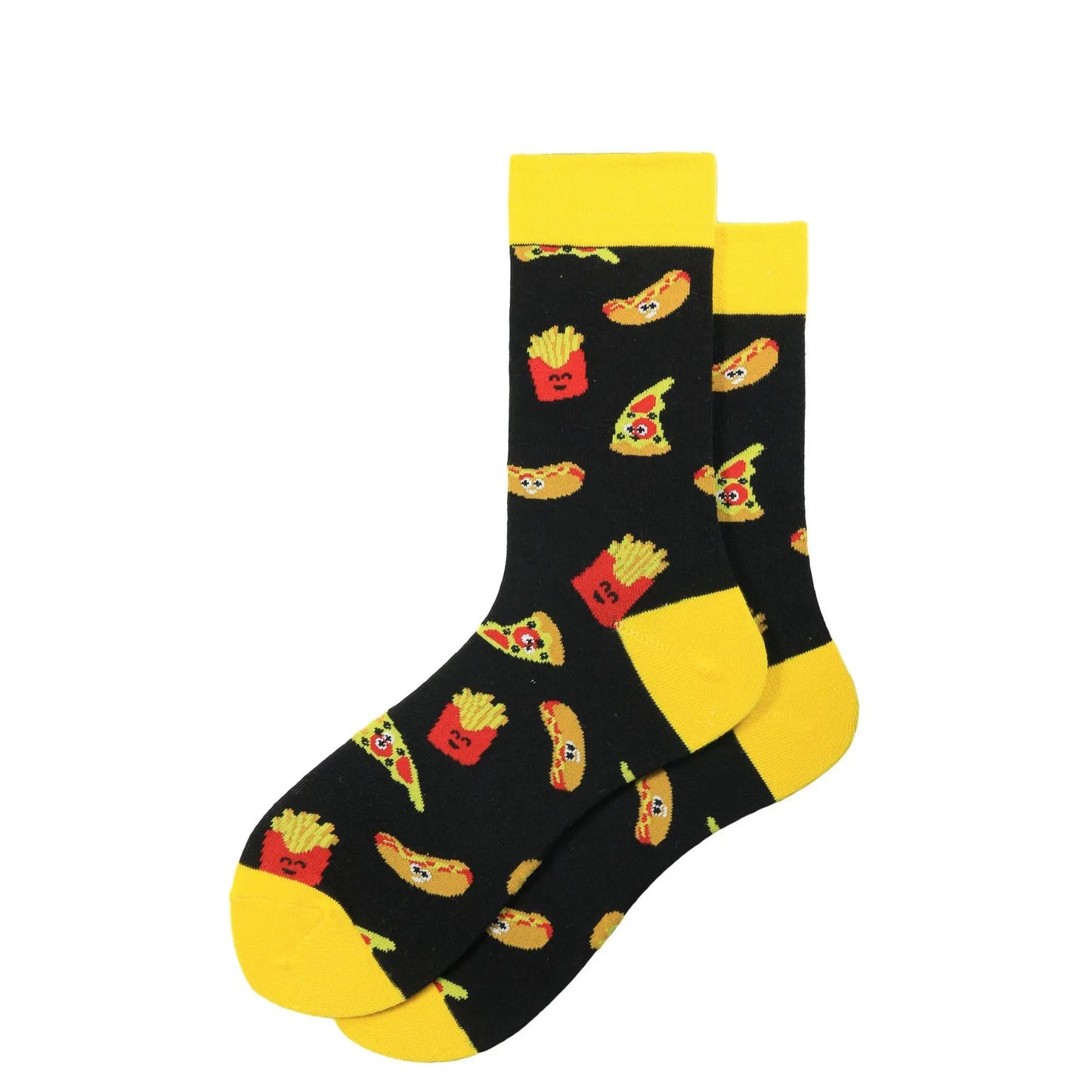 New Colorful Personality Small Yellow Duck Fashion Trendy Socks Cross-border Men's Mid-calf Length Sock – Bold & Fun Statement Socks Cerise Max
