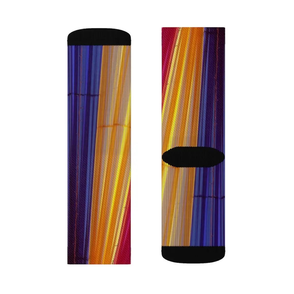 Colorful Striped Fun Novelty Socks Pink – Premium Dress Socks for Office & Formal Wear Yellow Pandora