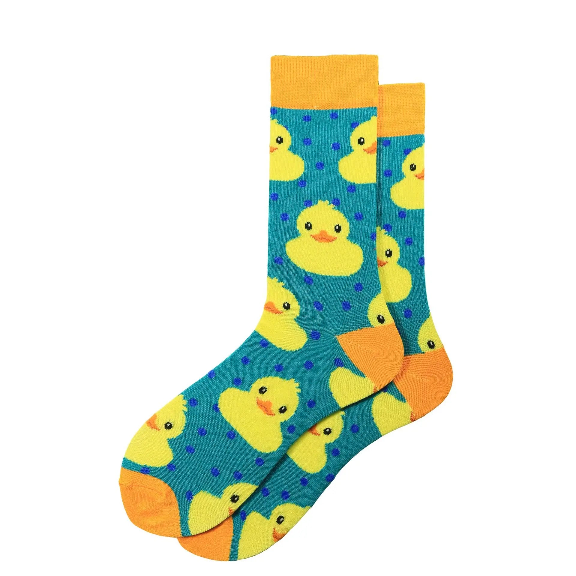 New Colorful Personality Small Yellow Duck Fashion Trendy Socks Cross-border Men's Mid-calf Length Sock – Bold & Fun Statement Socks Cerise Max