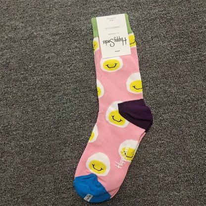 Mid-High Tube Trendy Socks Couple Cotton Sock – Romantic Socks for Couples & Special Moments Cerise Max
