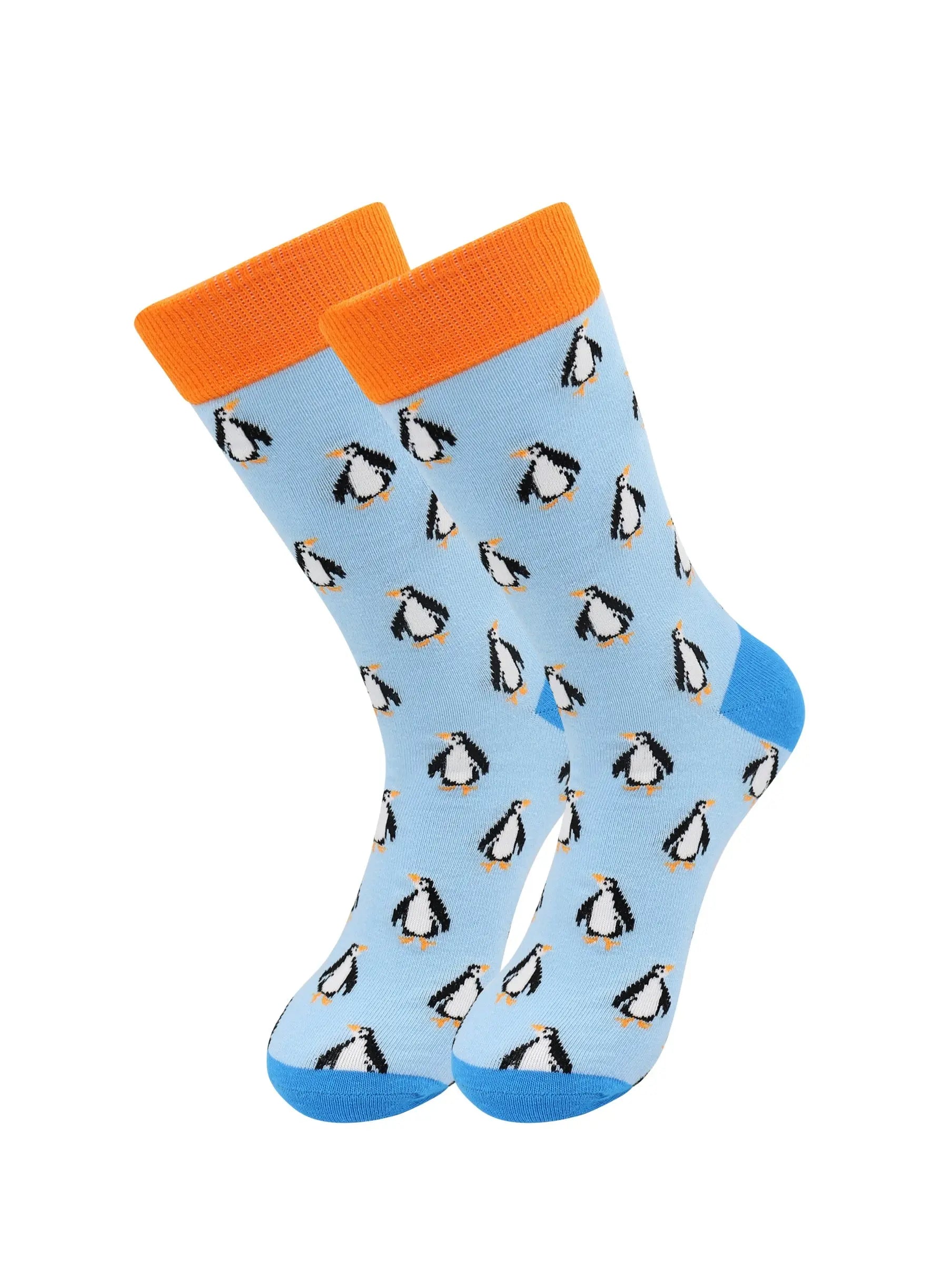 Sick Socks - Penguin - Exotic Animals Casual Dress Socks – Premium Dress Socks for Office & Formal Wear Fuchsia Thrace
