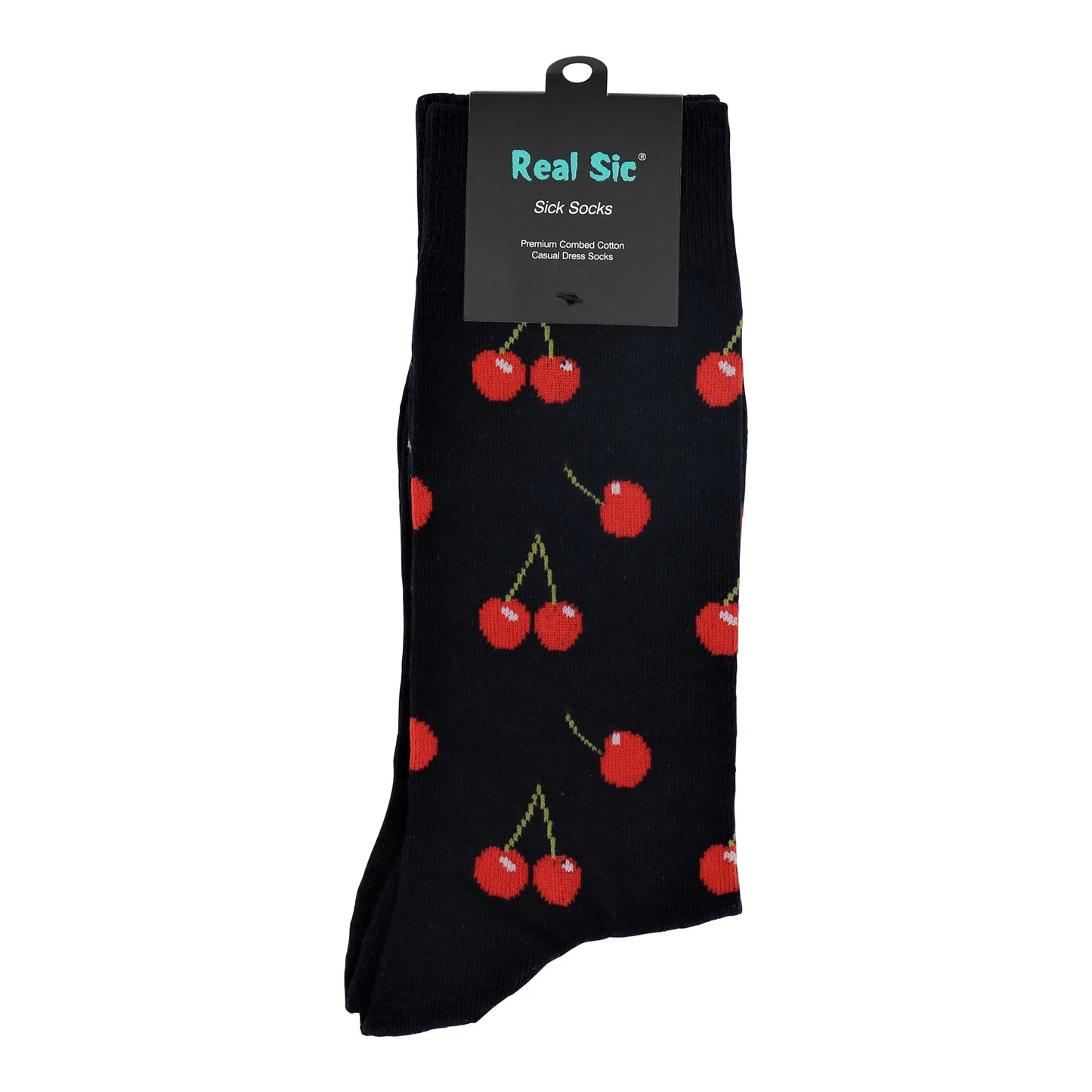 Sick Socks – Cherry – Down on the Farm Socks For Men and Women – Premium Dress Socks for Office & Formal Wear Fuchsia Thrace