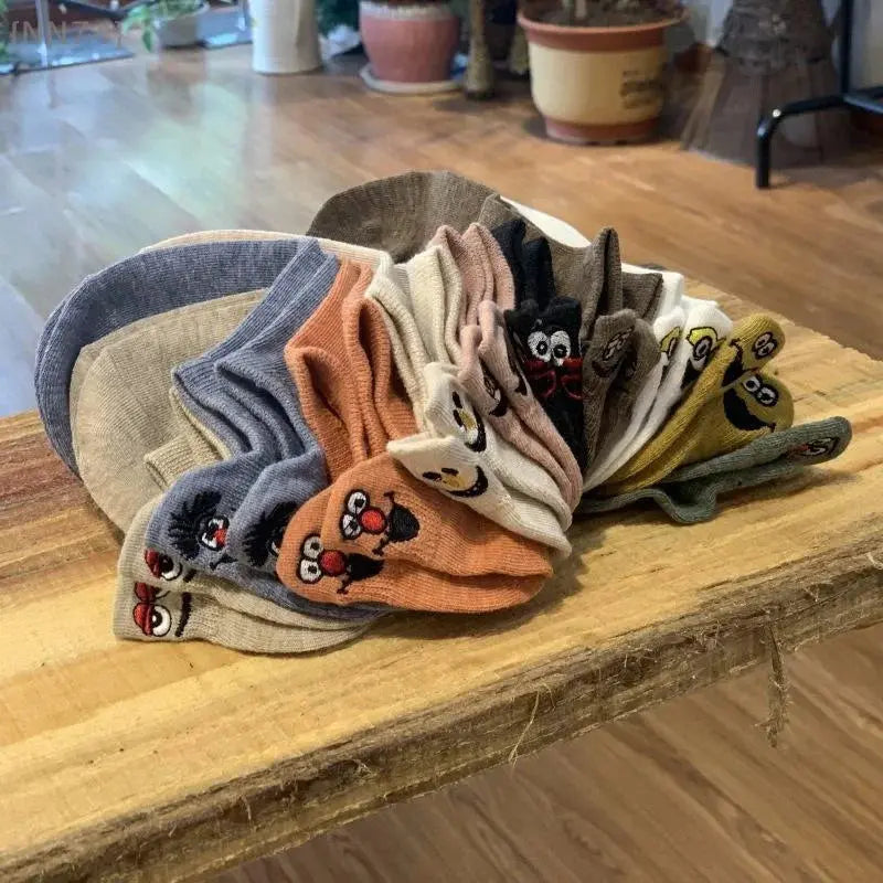 【No】Casual Funny Ankle Socks for Women - Fashion Novelty Design with Cute Embroidery Expressions – Bold & Fun Statement Socks Sockology