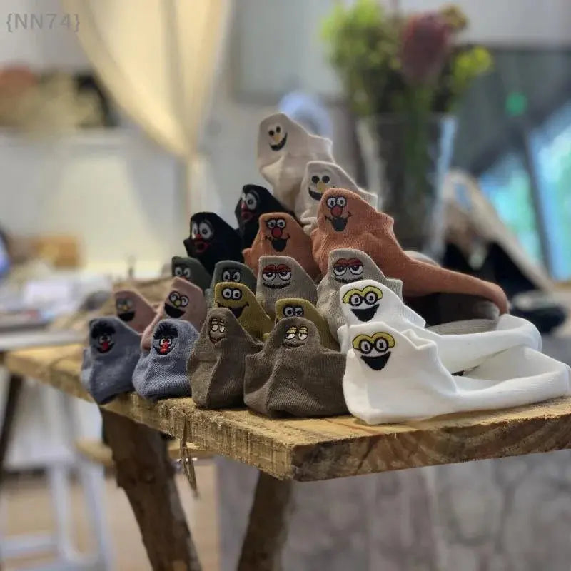 【No】Casual Funny Ankle Socks for Women - Fashion Novelty Design with Cute Embroidery Expressions – Bold & Fun Statement Socks Sockology