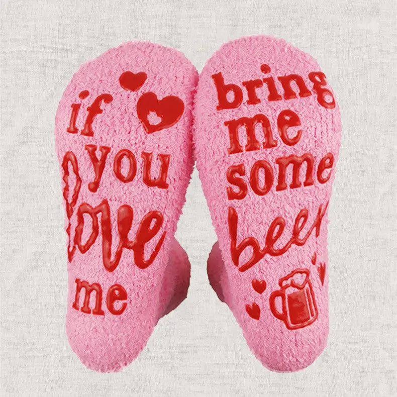 If You Love Me Bing Me Chocolate Coffee Wine Dispensing Cake Socks Terry Sock – Romantic Socks for Couples & Special Moments Cerise Max
